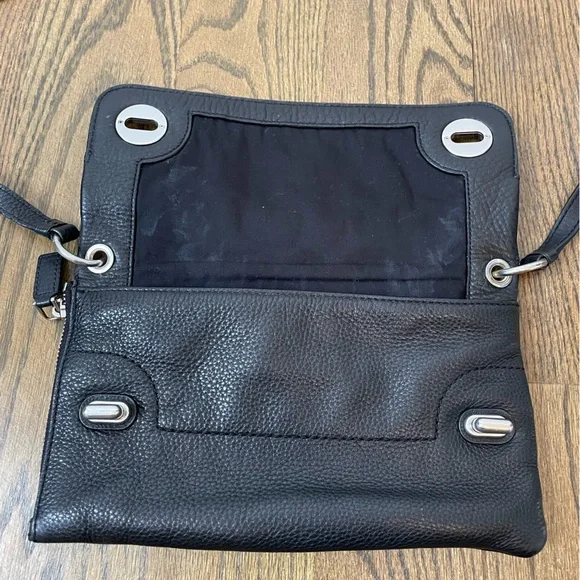 Marc Jacobs Black Leather Convertible Clutch / Crosby- with tags & dust bag - Picture 12 of 14